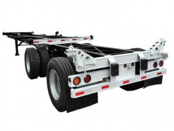 20' to 40' extendable trailer 2 axles skeleton chassis