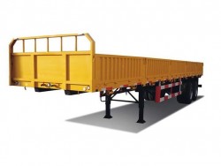 2 axles 40ft side wall flatbed trailer