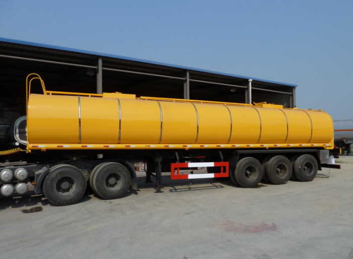 30cbm liquid asphalt insulation layer tank semi-trailer